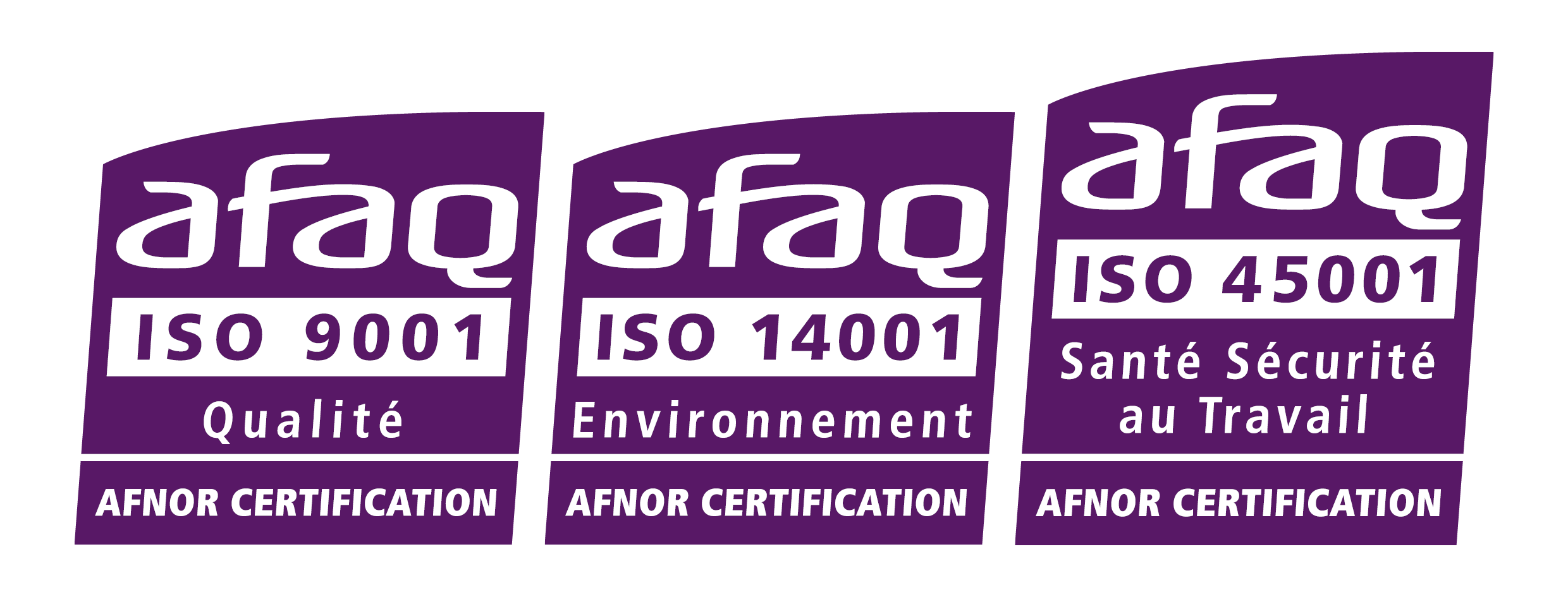 AFNOR ISO9001 ISO14001 ISO45001